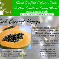 Black Currant Papaya Green Tea from 52teas