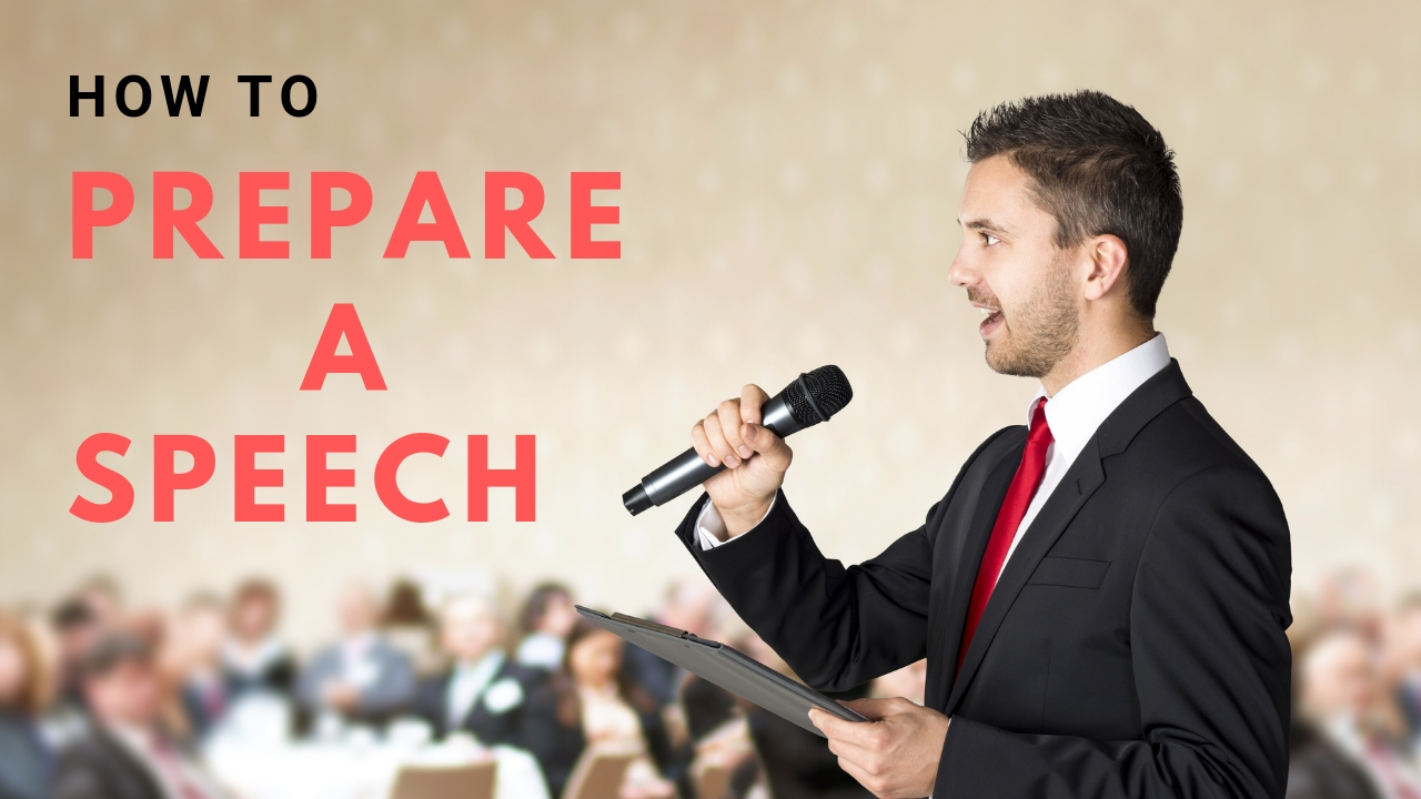what is the first step to preparing a speech