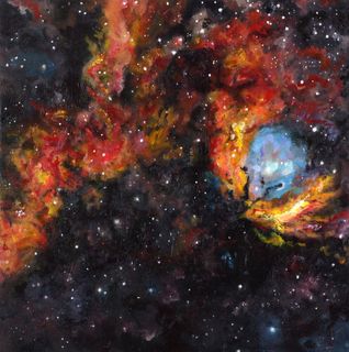 image: Tulip Nebula 2016 Oil on Panel 20x20 inches