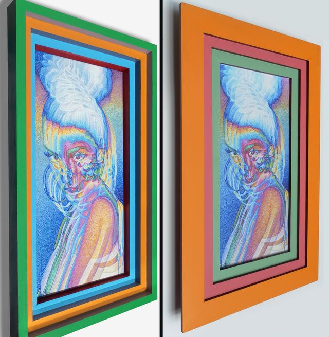 image: Original painting/frames vs. print/frames