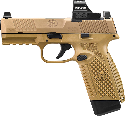 FN AMERICA 545 MRD 45ACP 4.1″ 15rd w/ HOLOSUN 407C Red Dot – FDE