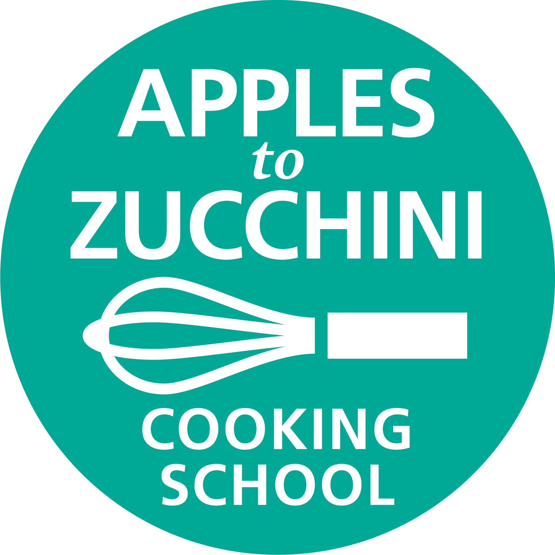 Apples to Zucchini Cooking School logo