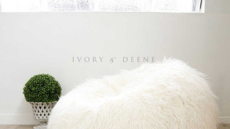 Ivory & Deene Long Shaggy Fur Cream Cloud Beanbag (Cream)