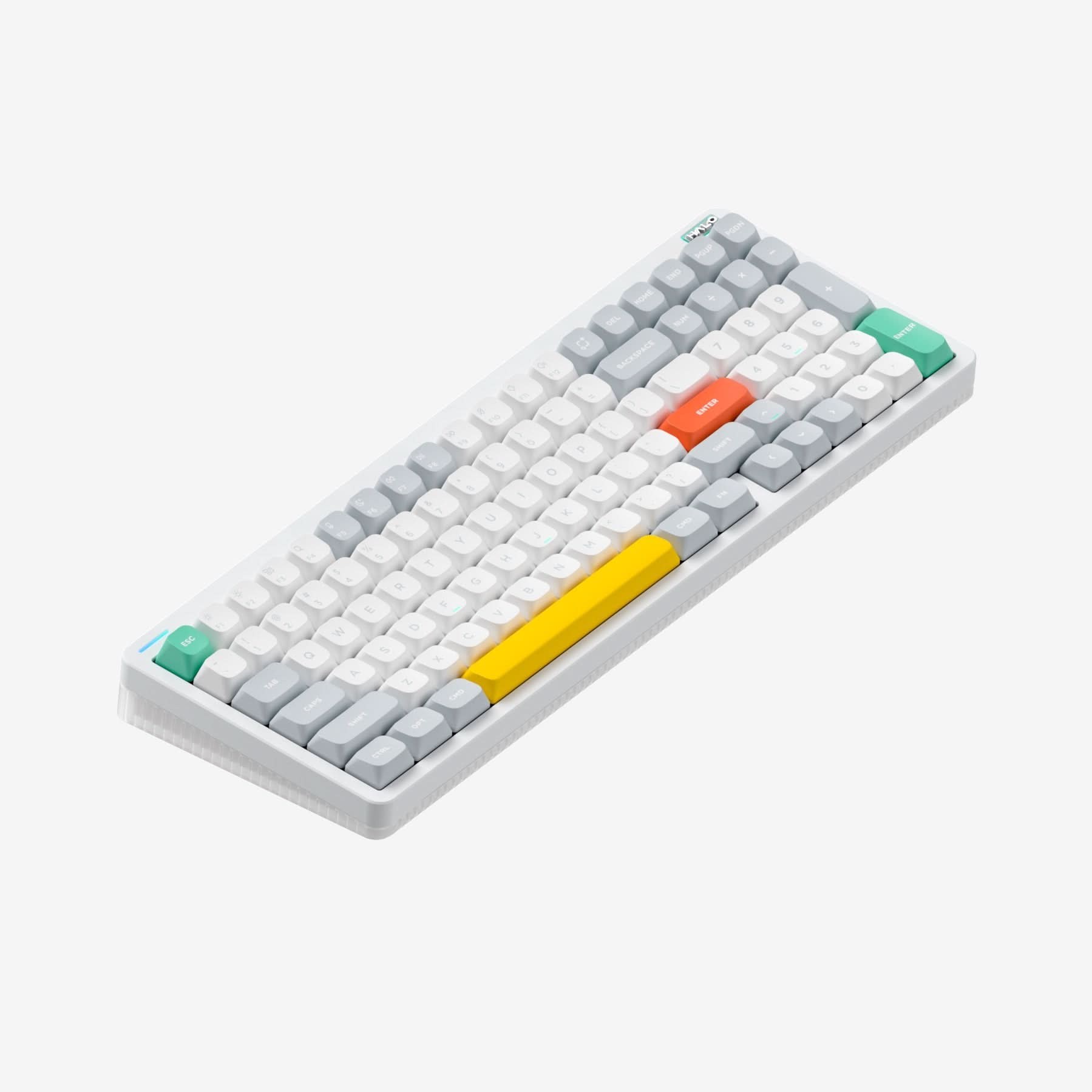NuPhy Halo96 V2 Keyboard - White - Micro Center