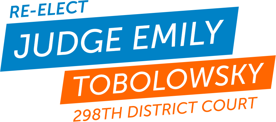 Re-Elect Judge Emily Tobolowsky logo