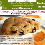 Buttered Cranberry Orange Scone Honeybush from 52teas