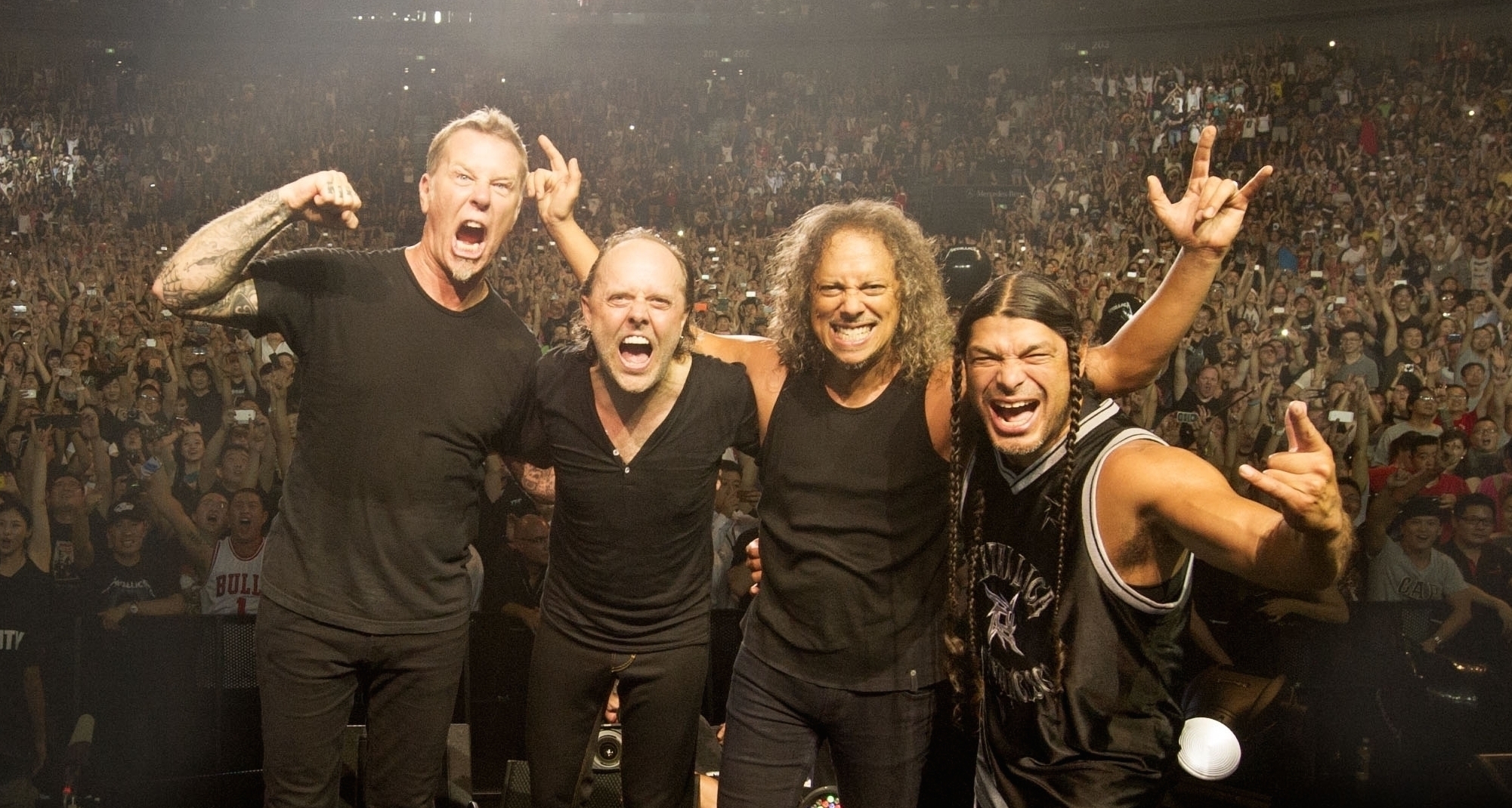 Metallica will begin their 2017 world tour in Asia