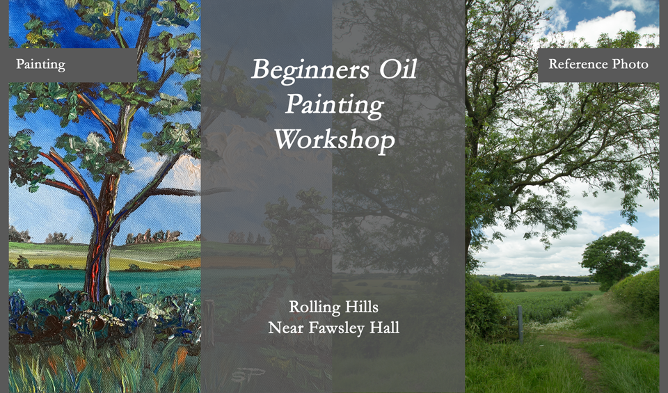 beginners oil painting workshop, learn something new, creative workshop