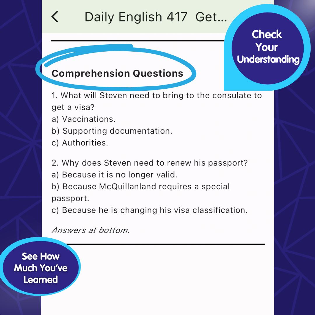 Comprehension Questions