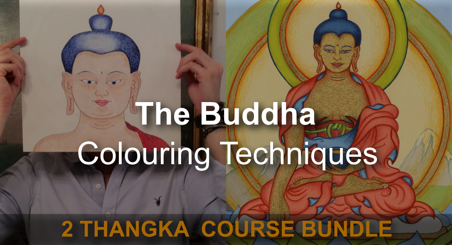 The Buddha + Colouring Techniques Thangka Course Bundle | School for