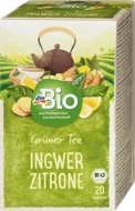 Grüner Tee Ingwer Zitrone (Green Tea Gigner Lemon) from dm Bio