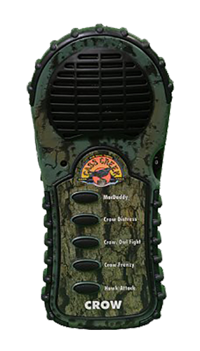 Cass Creek 065 Ergo Electronic Crow Call, 5 Authentic Calls, Bark Camouflage Finish, Includes Belt Clip | USA Gun Store