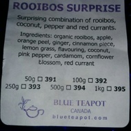 rooibos surprise from Blue Teapot