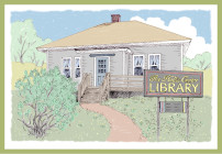 Hollis Center Public Library logo