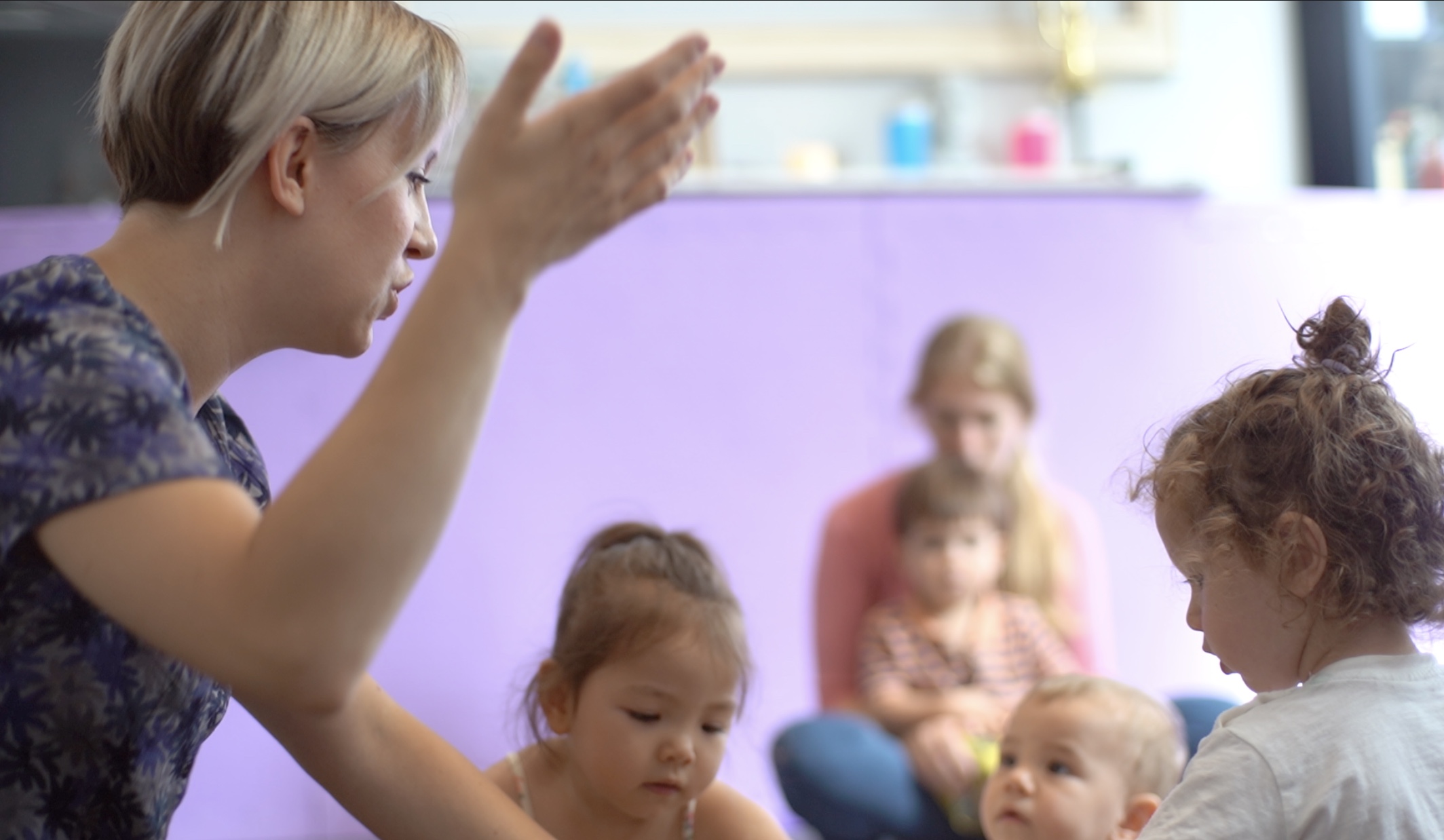 Parents and carers with babies and toddler