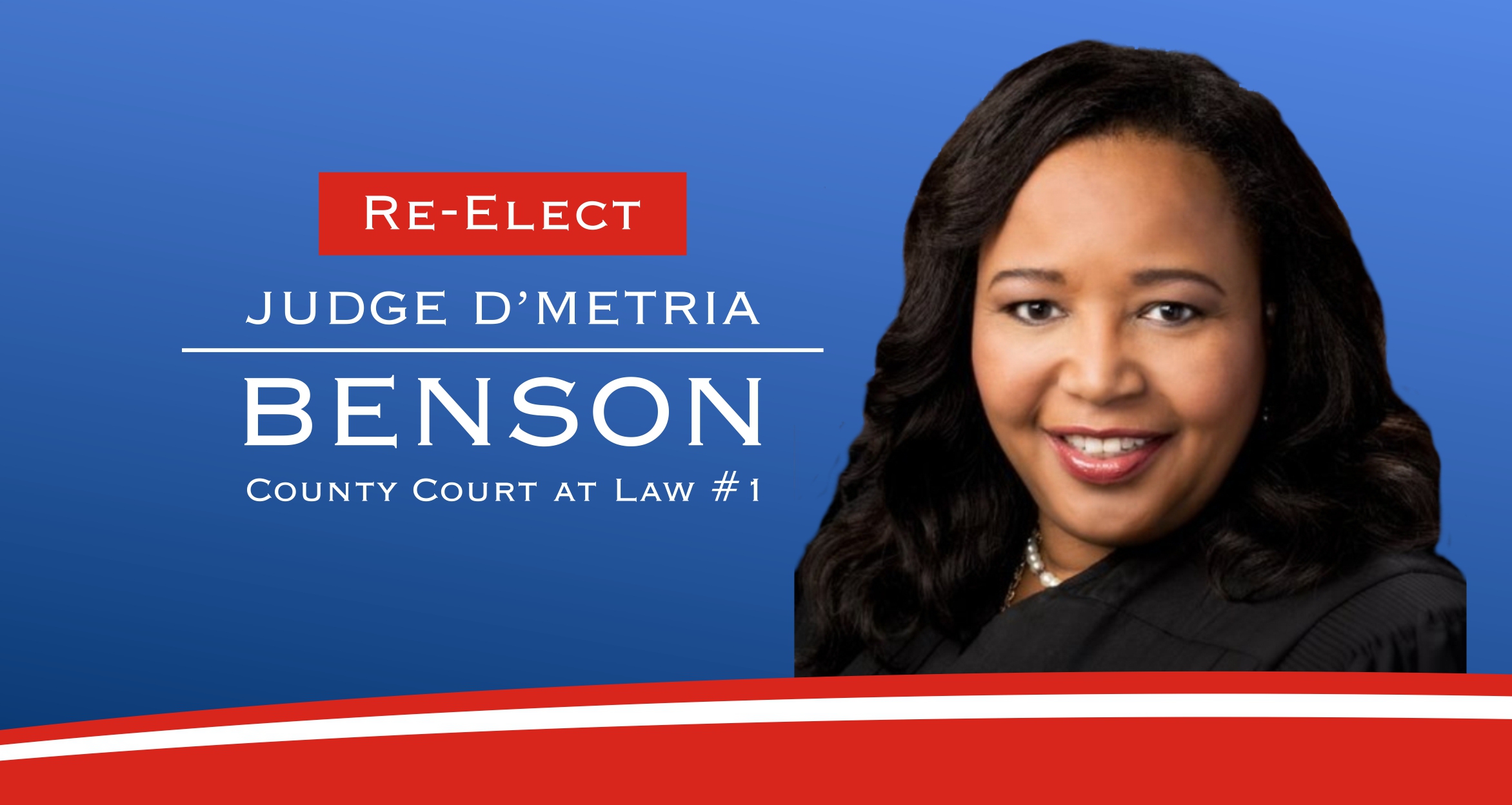 Donate to Judge D'Metria Benson Judge D'Metria Benson (Powered by Donorbox)