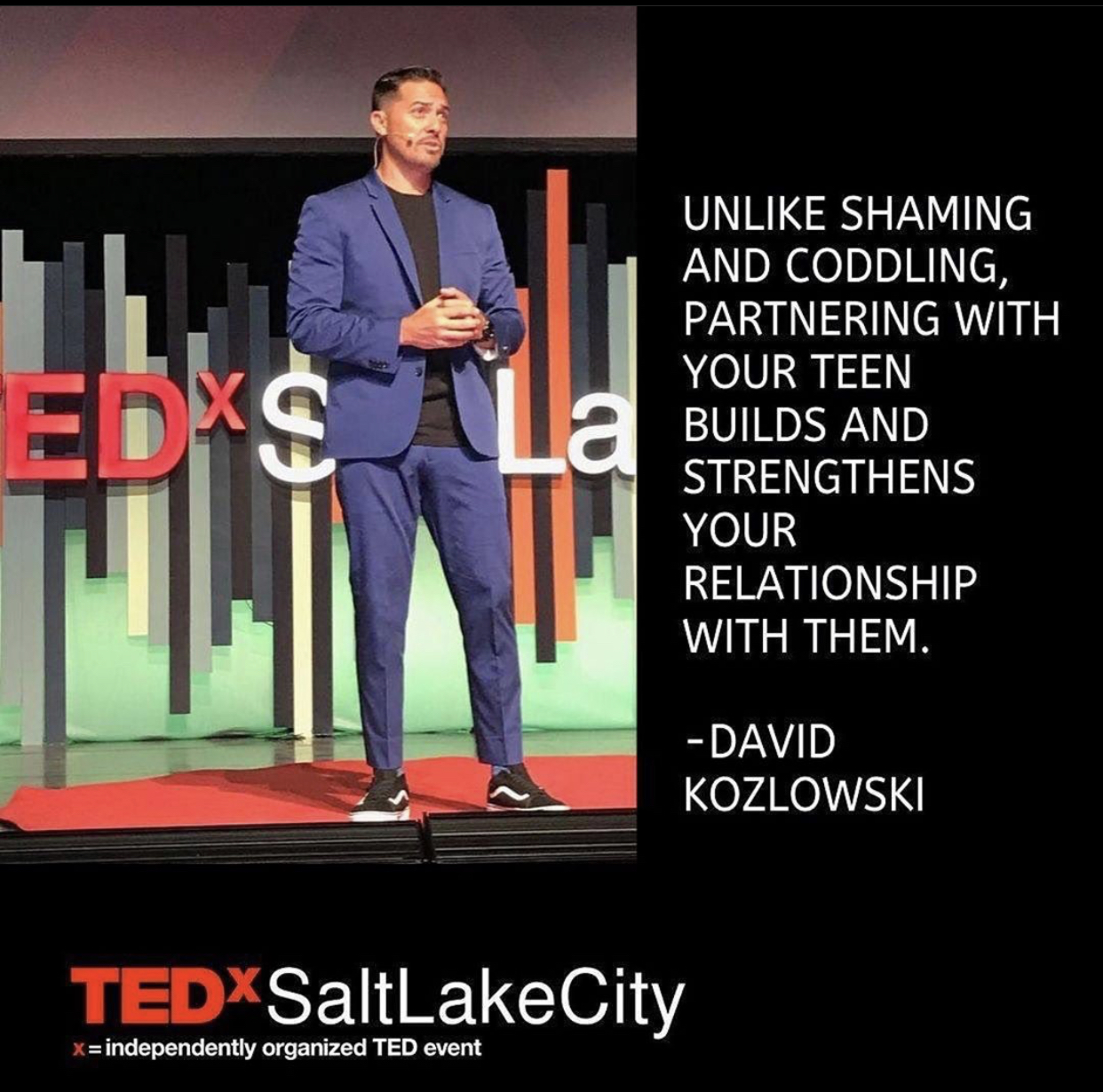David Kozlowski Ted Talk Parent Teen Partnership