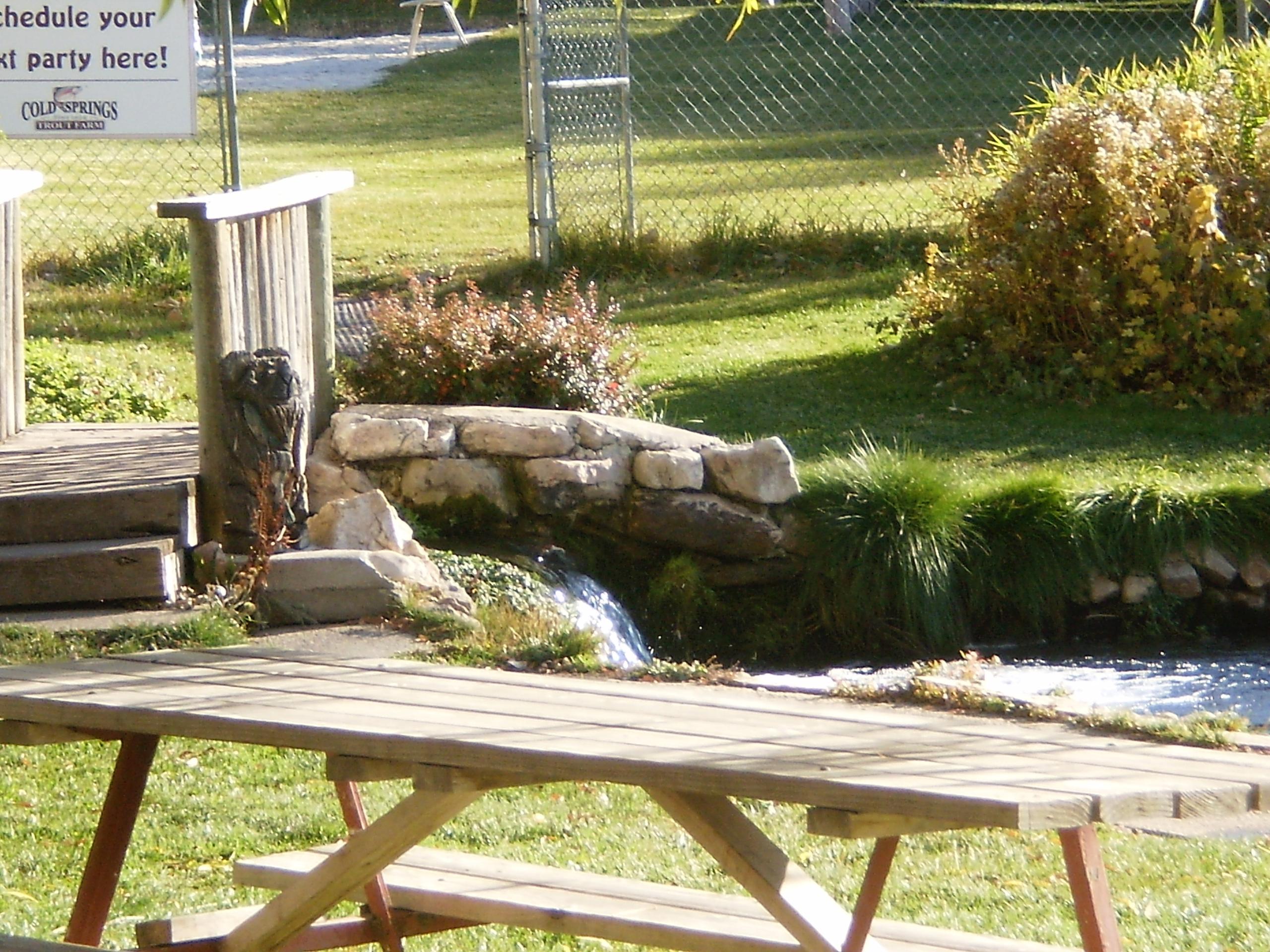 Table Rentals at Cold Springs Trout Farm in North Ogden - Ogden