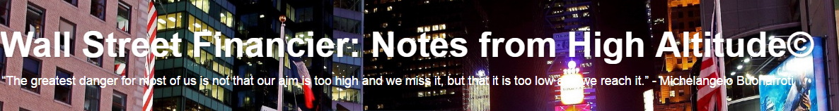 Wall Street Financier: Notes From High Altitude logo