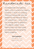 Pomegranate Orangelong from Handmade Tea