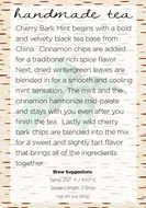 Cherry Bark Mint from Handmade Tea