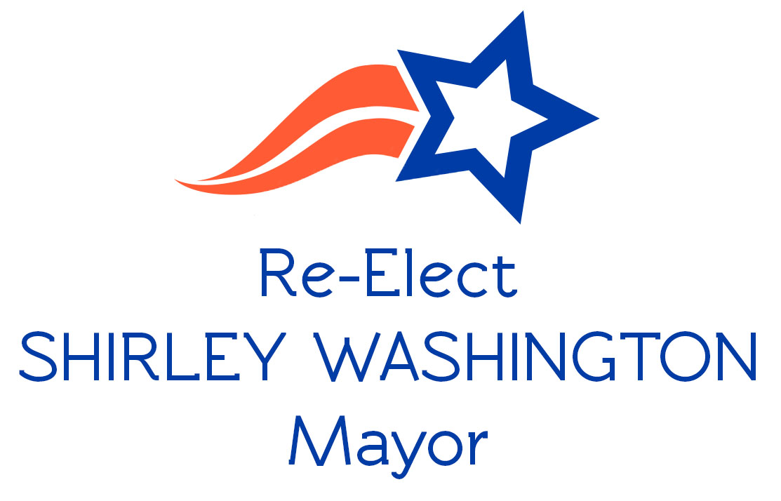 Re Elect Mayor Washington logo