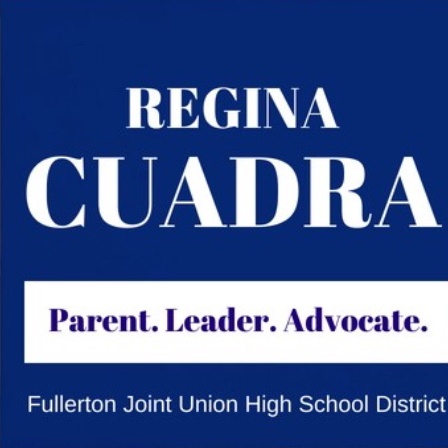 Regina Cuadra for School Board logo