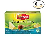 Green Tea Decaffeinated Honey & Lemon from Lipton