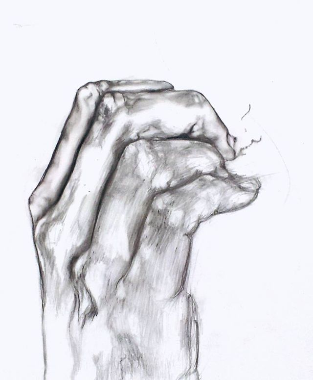 image: Progress on drawing after learning of my friends death.