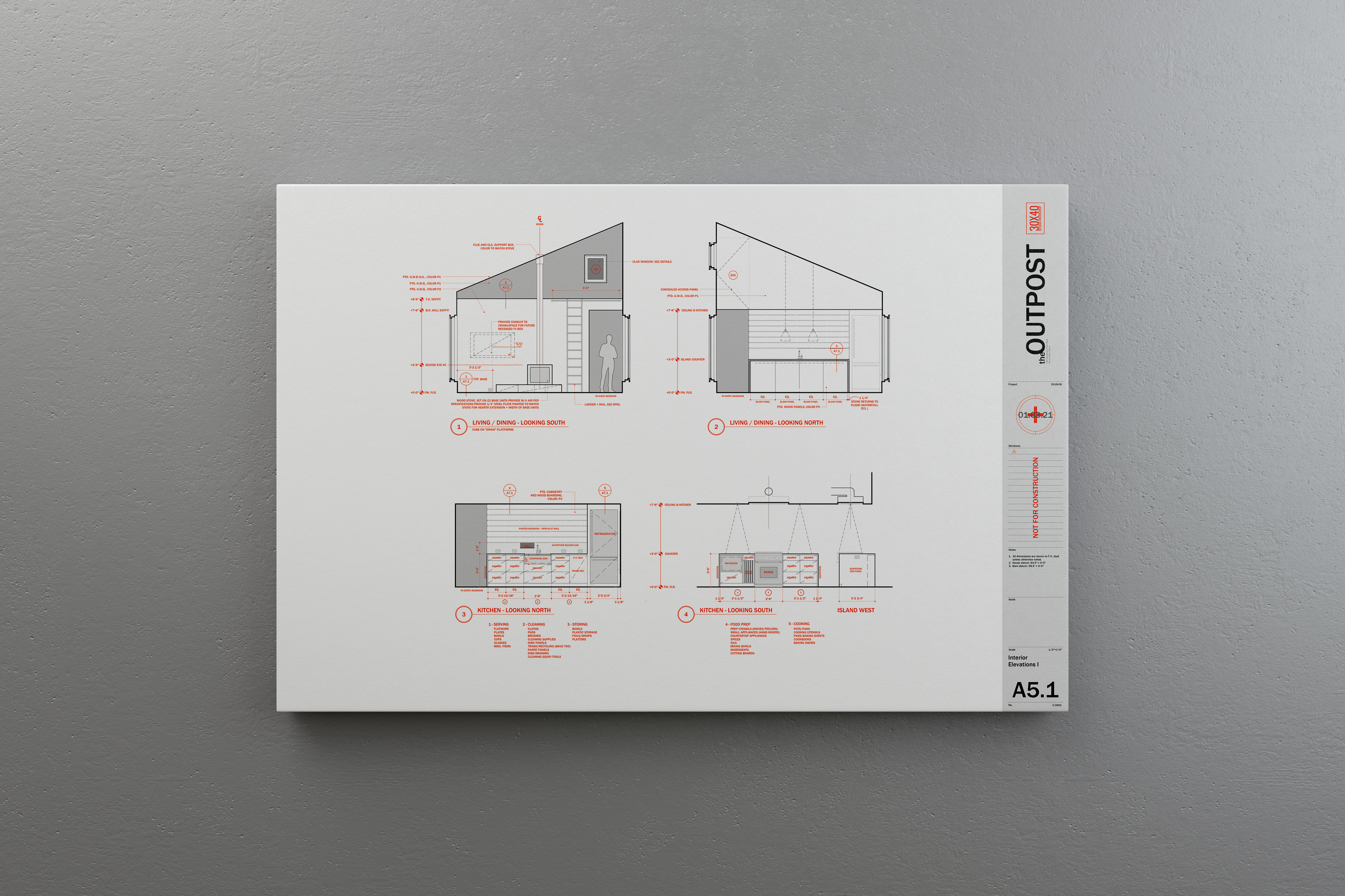 Architectural Drawing Templates, 1/4 Scale, Furniture & Interior Design