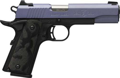 BROWNING 1911-380 BLACK LABEL – 380ACP 4.25″FS 8RD C ORCHID | USA Gun Store