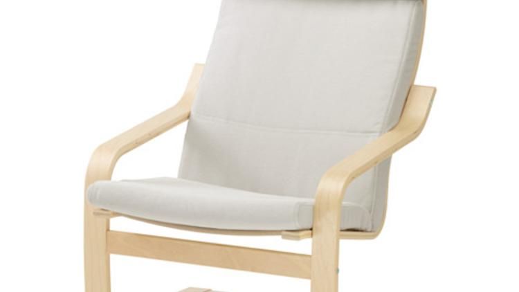 IKEA POÄNG arm chair (white cushion)