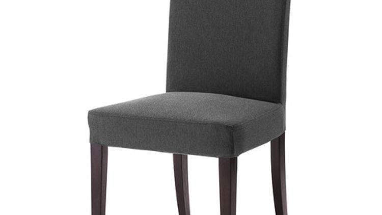 HENRIKSDAL dark grey dining chair x6/8 - ikea