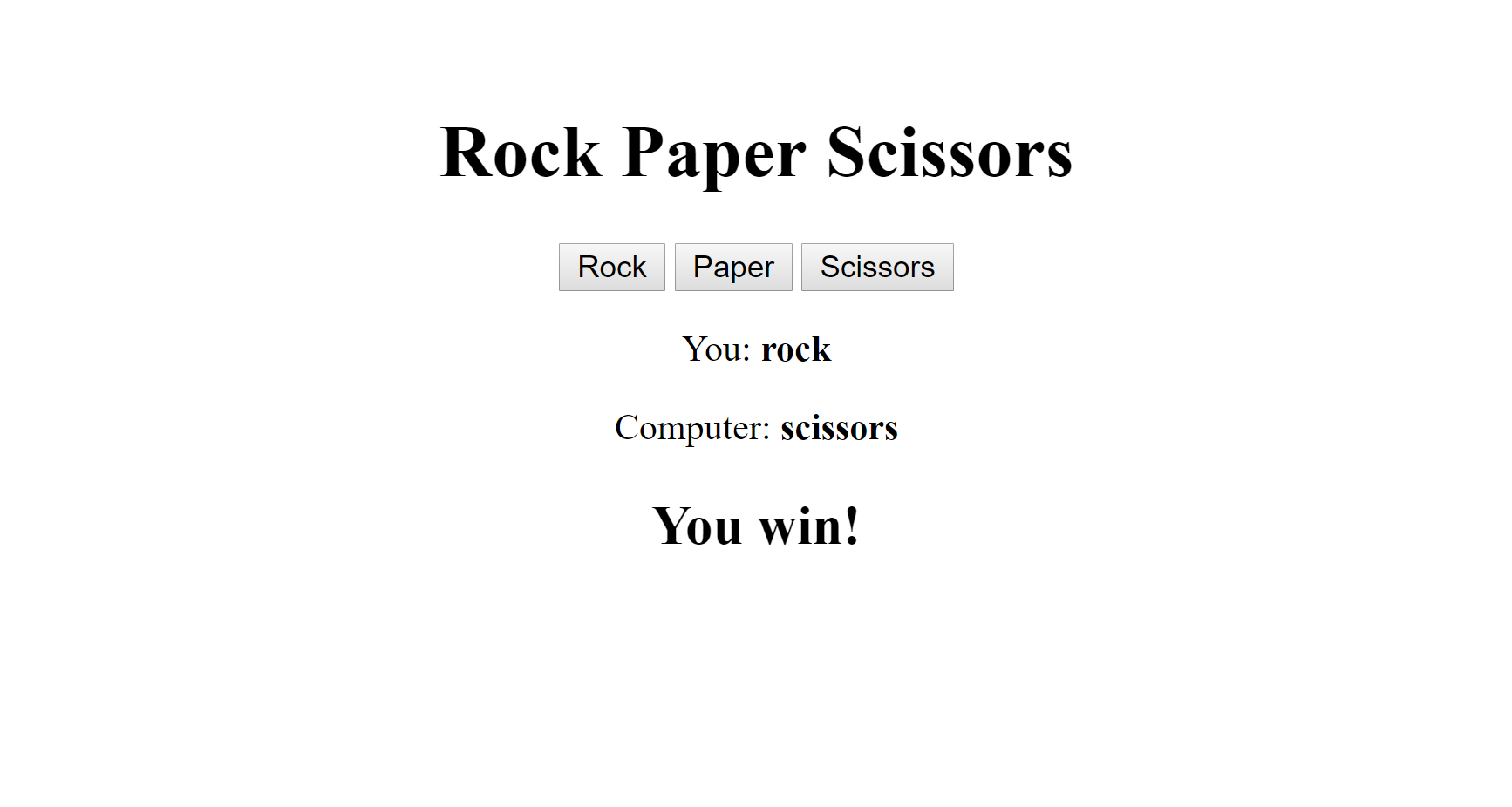 Code180 Rock Paper Scissors