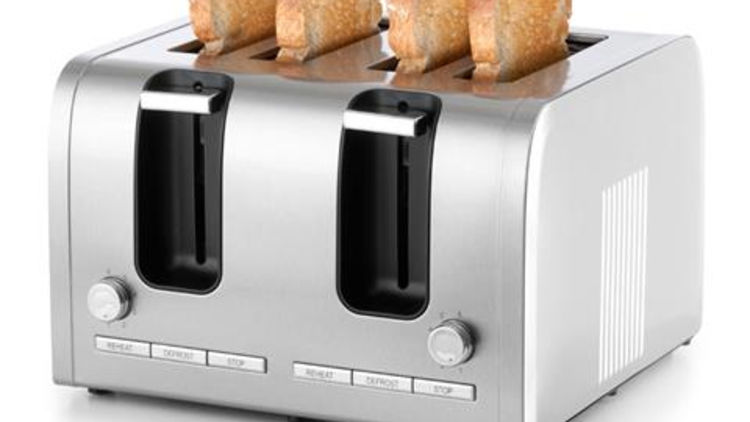 4 Slice Stainless steel toaster - Kmart