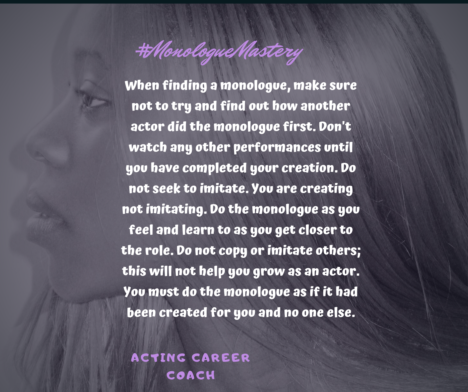 Confidence in Acting and your Acting Career Grows with the Mastering of the Craft