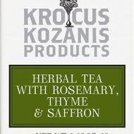 Organic Greek Saffron Tea with Rosemary, Thyme and Selected Herbs from Krocus Kozanis Products