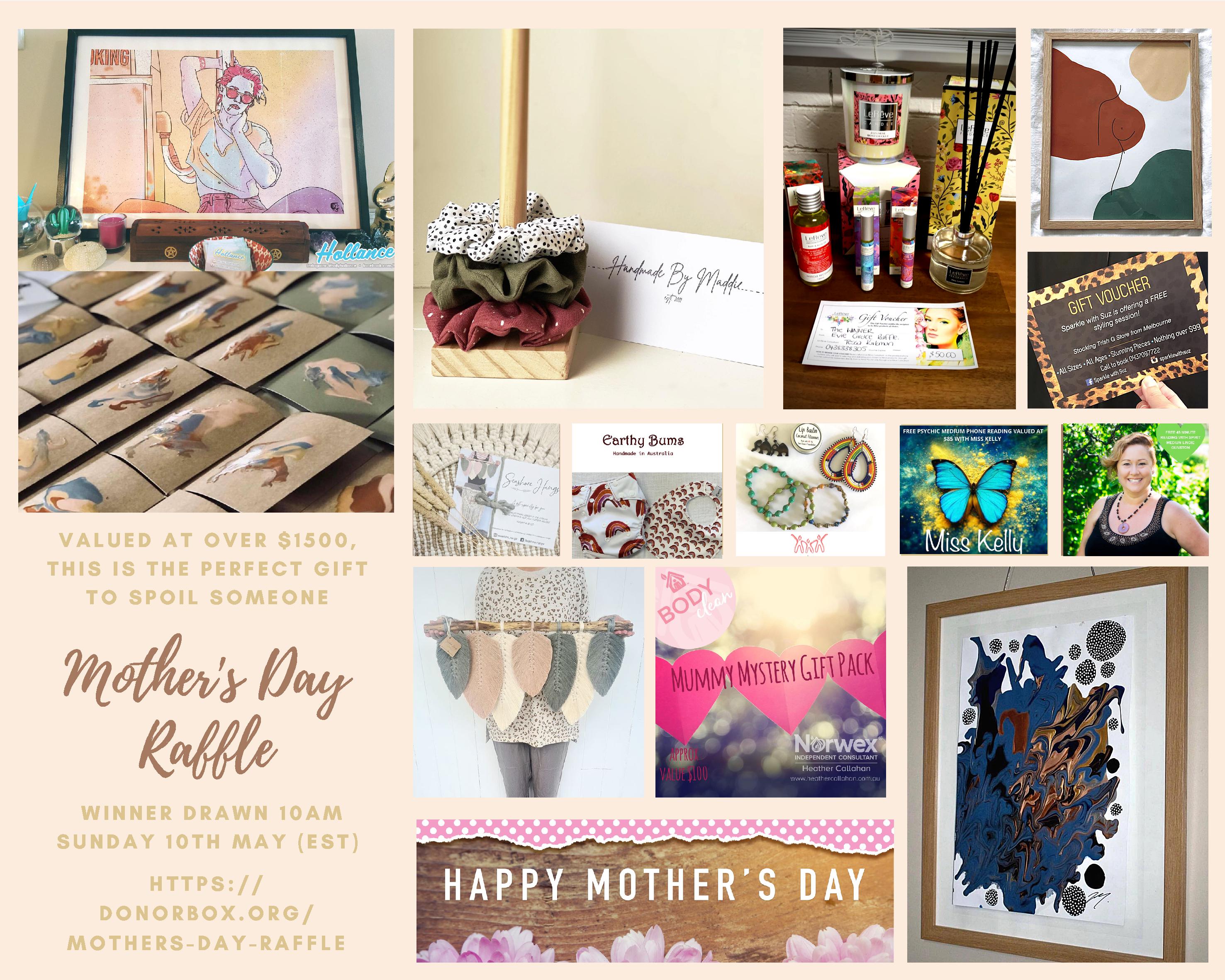 Mothers Day Raffle | Evie Grace Inc. (Powered by Donorbox)