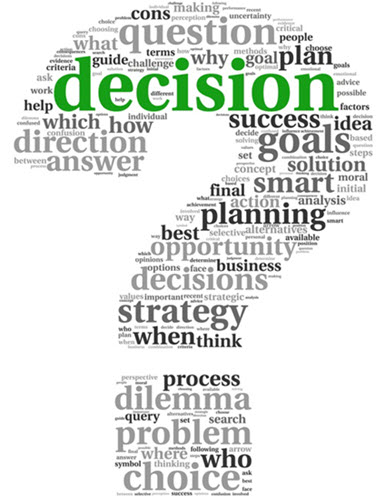 Decision Making question mark