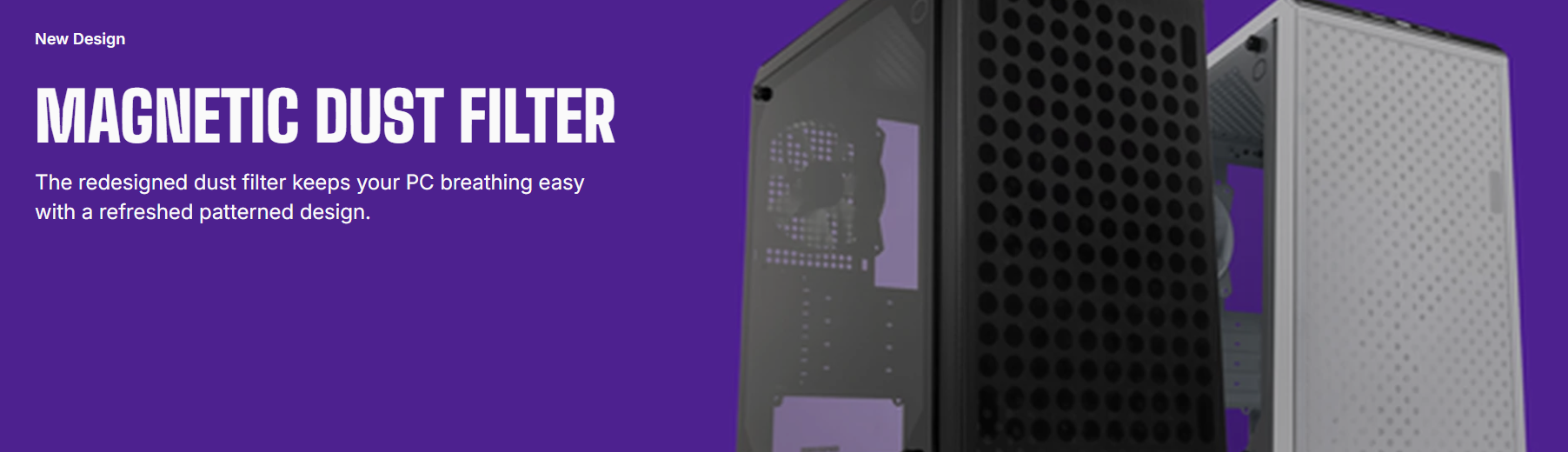 Cooler Master Q300L V2 Micro-ATX Tower, Magnetic Patterned Dust