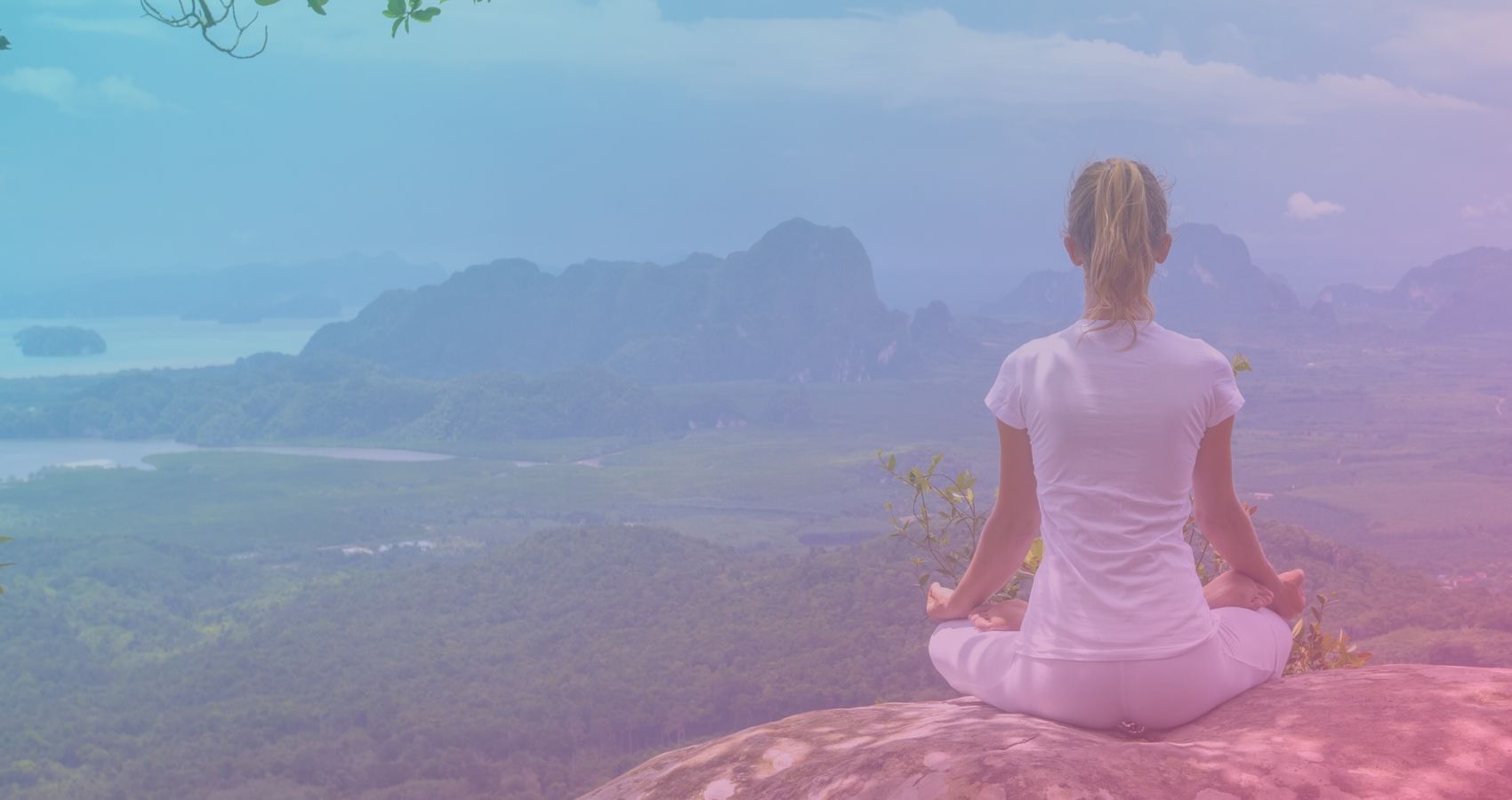 A women engaged in meditation as part of the Journey to Calm Meditation Course for Women