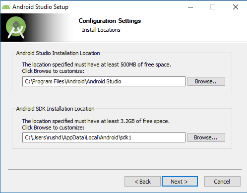 installing Android Studio