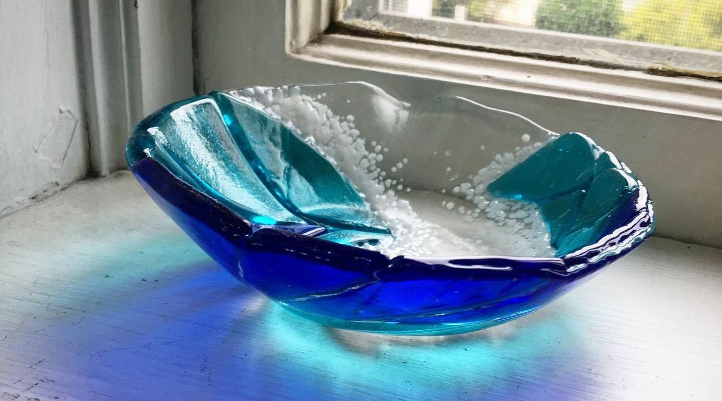 Fused Glass Bowl Draping Class in Needham Book Tours & Activities at