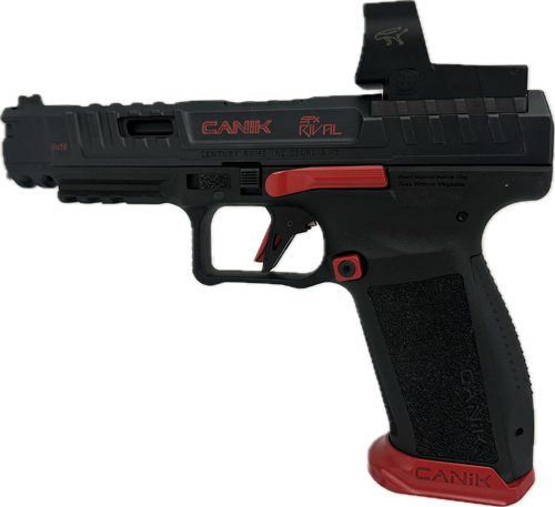 Century Arms SFx Rival Black / Red 9mm 5″ Barrel 18-Rounds