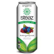Iced Green Tea: Blueberry Pomegranate from Steaz