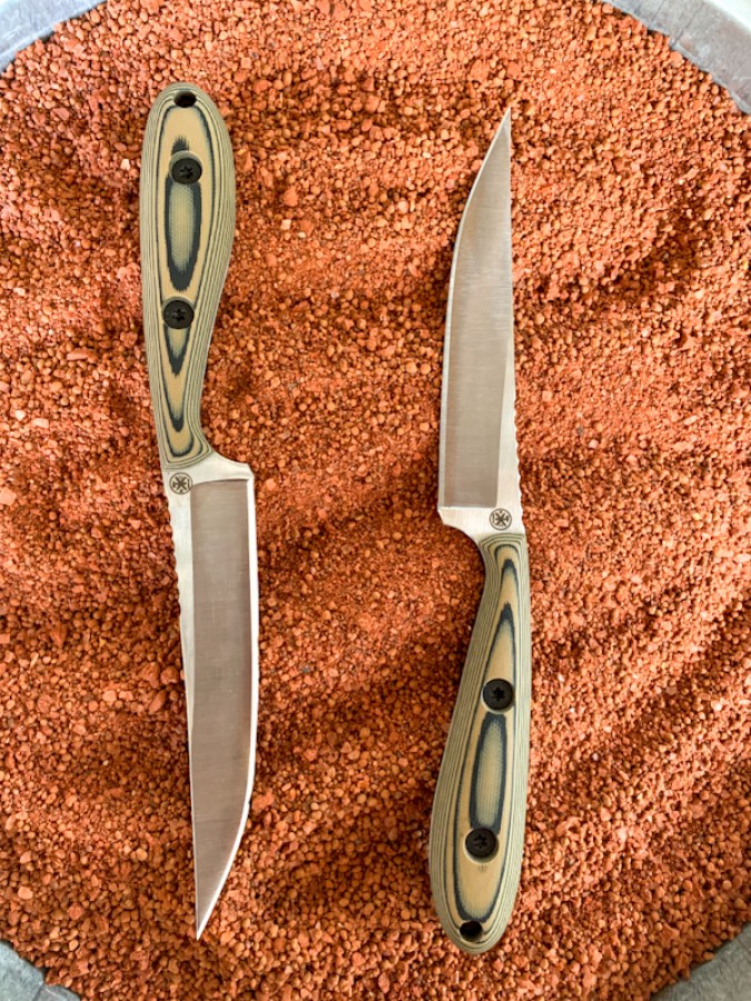 2-Piece Steak Knife Set - Coyote/Black | CSAT Tactical Shooting Supply