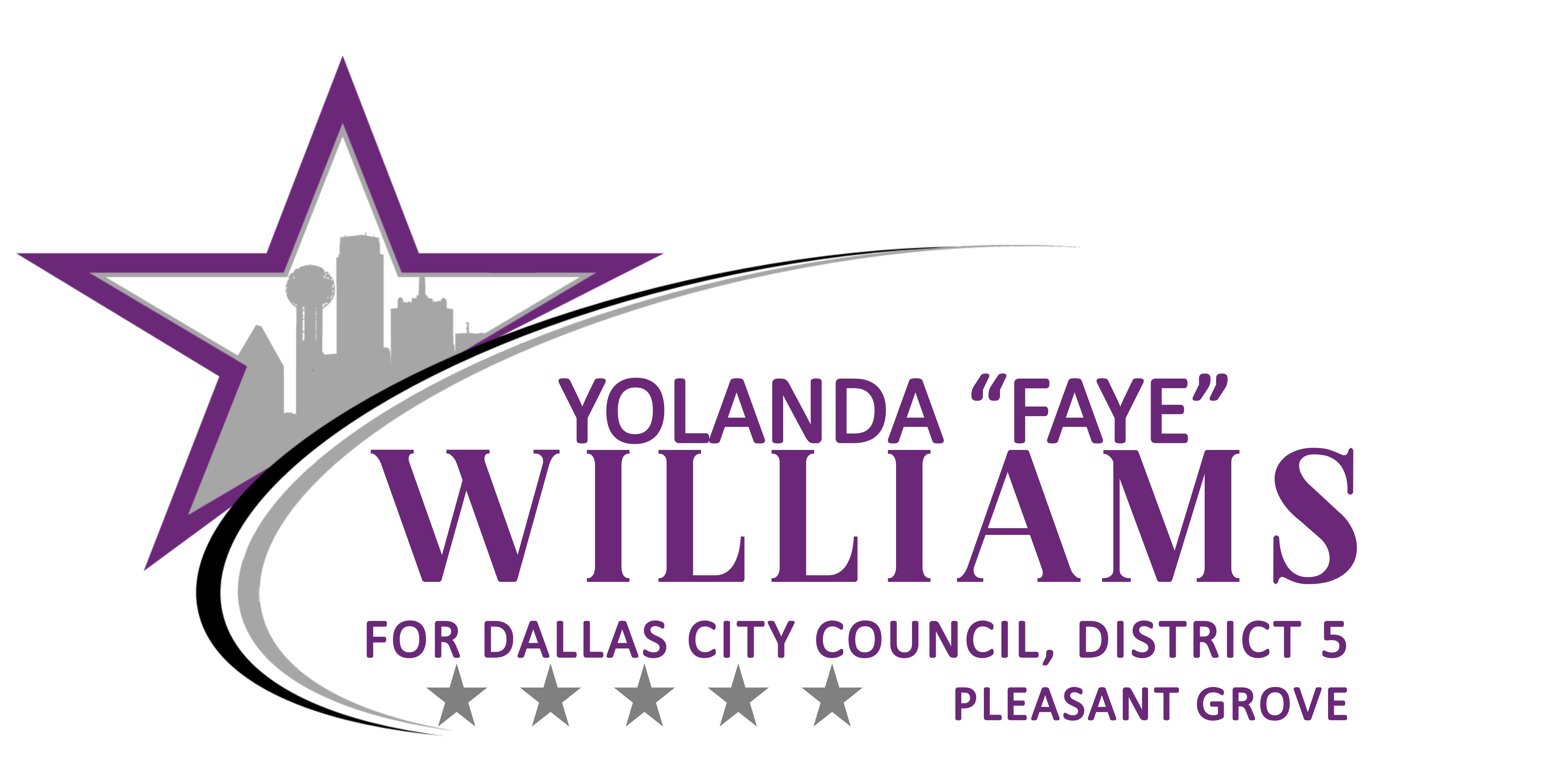 Yolanda Faye Williams for Dallas City Council District 5 logo