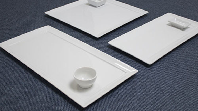 Ceramic serving platters