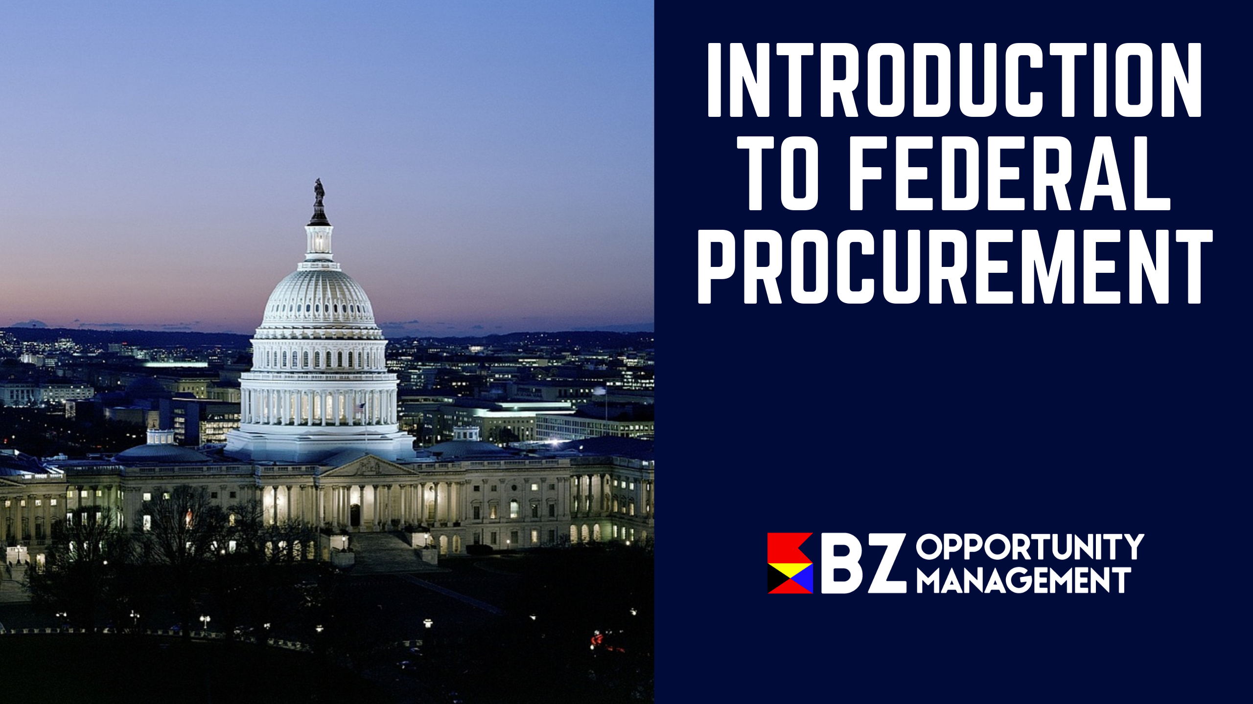Introduction to Federal Procurement BZ Proposal Training