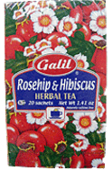 Rosehip & Hibiscus Herbal Tea from Galil